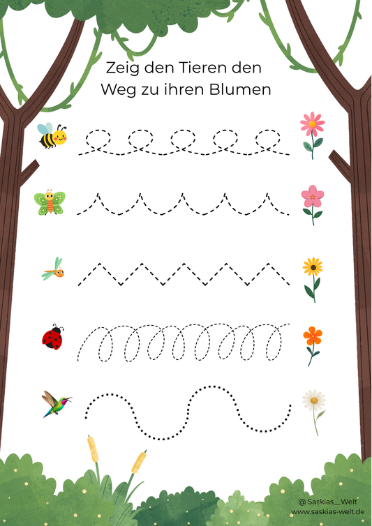 Activity Book / Beschäftigungsbuch für Kinder – Wald & Tiere (PDF)