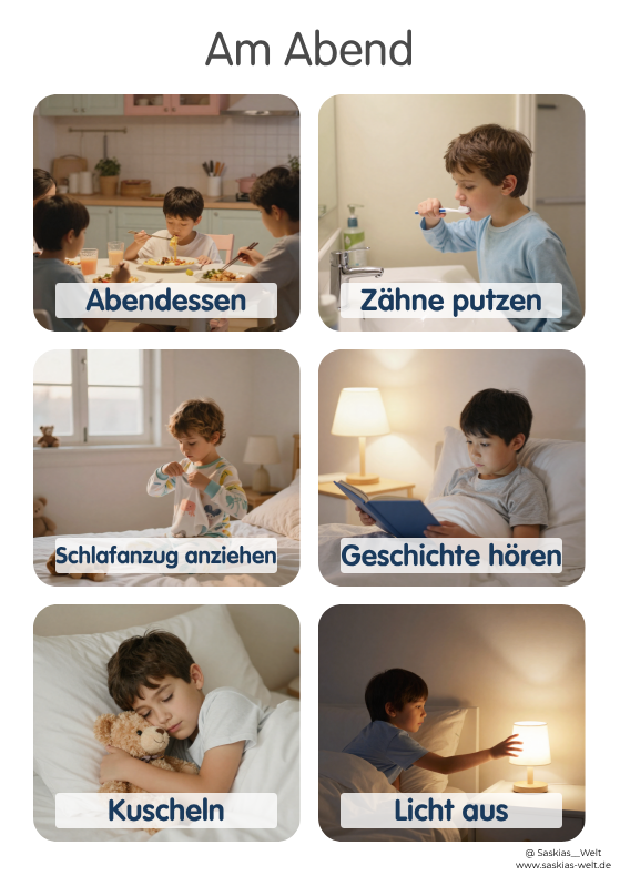 XXL Routinekarten Set für Kinder | Über 50 Seiten inkl. Eltern-Guide | Visualisierter Tagesablauf, Gefühle & Soziales Miteinander | Digitaler Download (PDF)