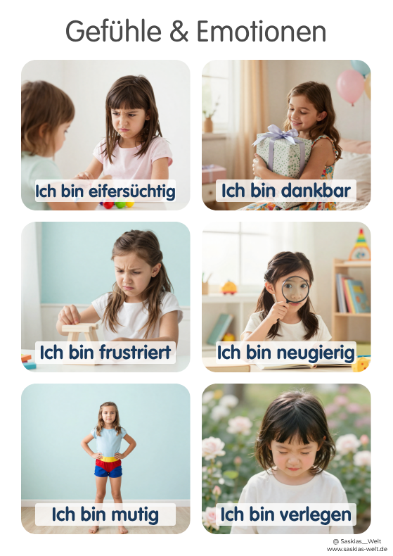 XXL Routinekarten Set für Kinder | Über 50 Seiten inkl. Eltern-Guide | Visualisierter Tagesablauf, Gefühle & Soziales Miteinander | Digitaler Download (PDF)
