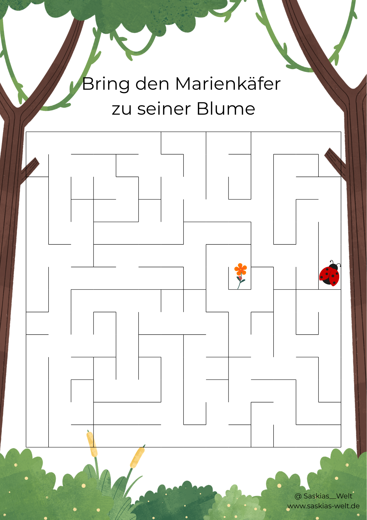 Activity Book / Beschäftigungsbuch für Kinder – Wald & Tiere (PDF)