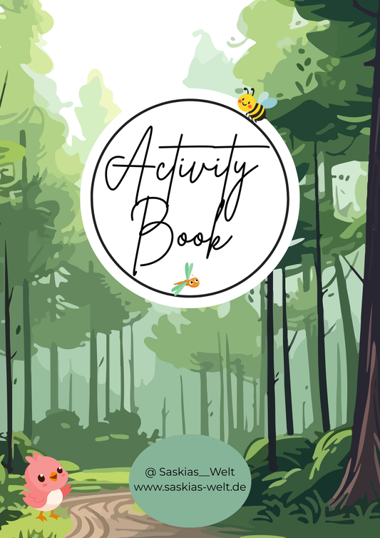Activity Book / Beschäftigungsbuch für Kinder – Wald & Tiere (PDF)