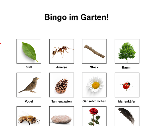 Garten-Bingo