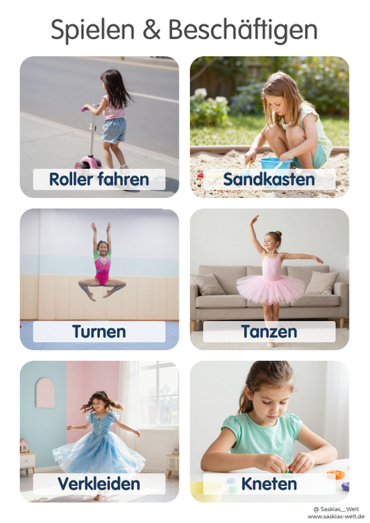 Bildkarten Kinder Alltag & Freizeit | Struktur im Spiel, Ernährung & Wetter | Zubehör für Routinekarten | Printable PDF Download